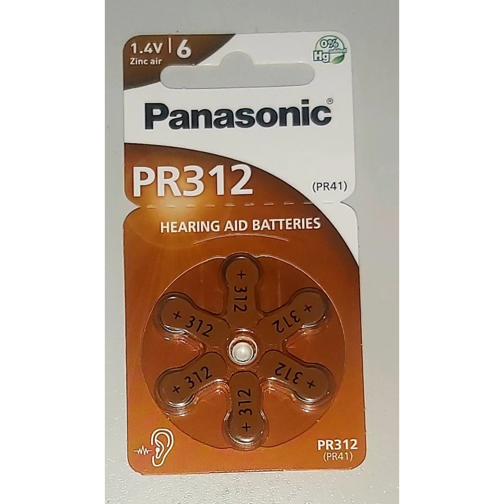 Батарейка PR312 /6LB Panasonic ,1.4v Блістер-6шт.