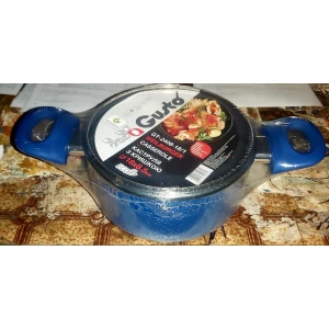 Изображение товара -  Кастрюля з кришкою синя “Gusto“, 18см GT-2408-18/1
