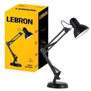 Изображение товара -  Лампа настільна телескопічна LEBRON L-TL-Tel, 40W, Е27 чорна