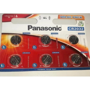 Изображение товара -  Батарейка PANASONIC CR2032 Lithium,3v, Блістер-6шт. (ЗА ШТУКУ)