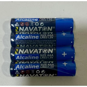 Изображение товара -  Батарейка NAVATON Alkaline 4AAA-LR03-4S спайка 4 шт. пач.-24шт.