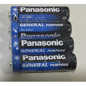 Изображение товара -  Батарейка PANASONIC General Purpose СПАЙКА /АА/LR06, 1*4 шт., пак.-60шт. (ЗА ШТУКУ)