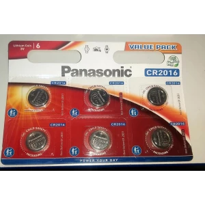 Изображение товара -  Батарейка PANASONIC CR2016  Lithium, 3V, Блістер-6шт. (ЗА ШТУКУ)