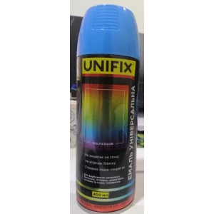Изображение товара -  Емаль універсальна акрилова RAL 5012 Блакитний гл.400мл.UNIFIX