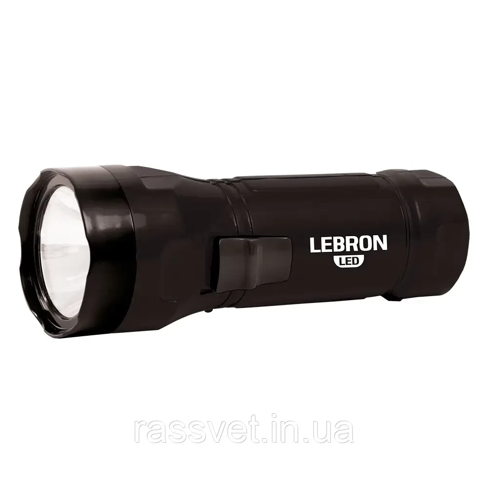 Ліхтарик Led  ручний акумуляторний Lebron L-HL-10 ABS чорний 1w 250mAh