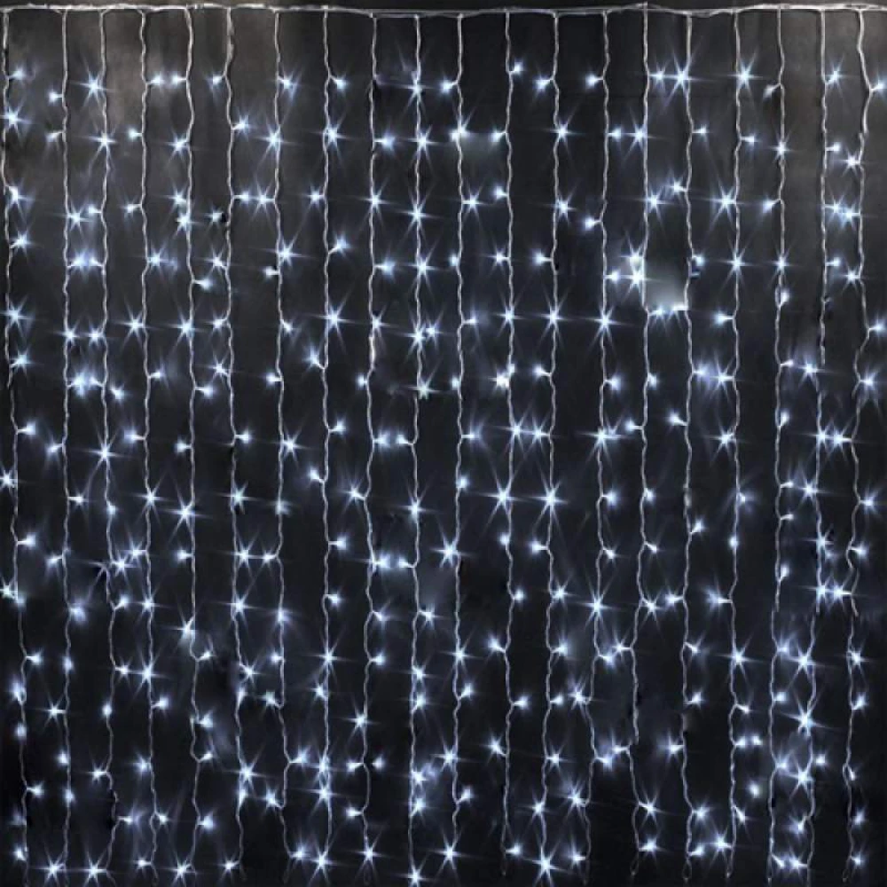 LED гірлянда LEBRON штора 2*2м,240LED біла, IP20 15-18-74