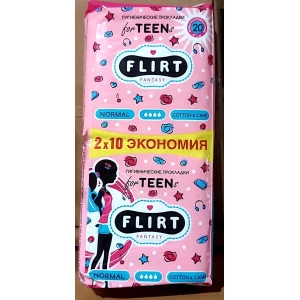 Изображение товара -  FantasyFLIRT прокл д/крит днів teen - cotton&care - 4 краплі, 240 мм, DUO уп=20шт