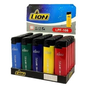 Изображение товара -  Запальничка “Lion“ LРF-108 Кольорова пьєзо+ліхтарик, пач.-25шт. Якісна