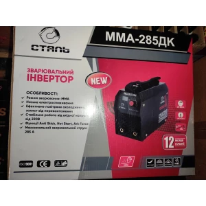 Изображение товара -  Зварювальний Інвертор Сталь ММА-285ДК, 220В, зварювальний струм 20-285А, електроди 1,6-5,0мм