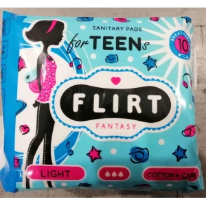 Изображение товара -  FantasyFLIRT прокл д/крит днів teen - cotton&care - 3 краплі, 210 мм, уп=10шт