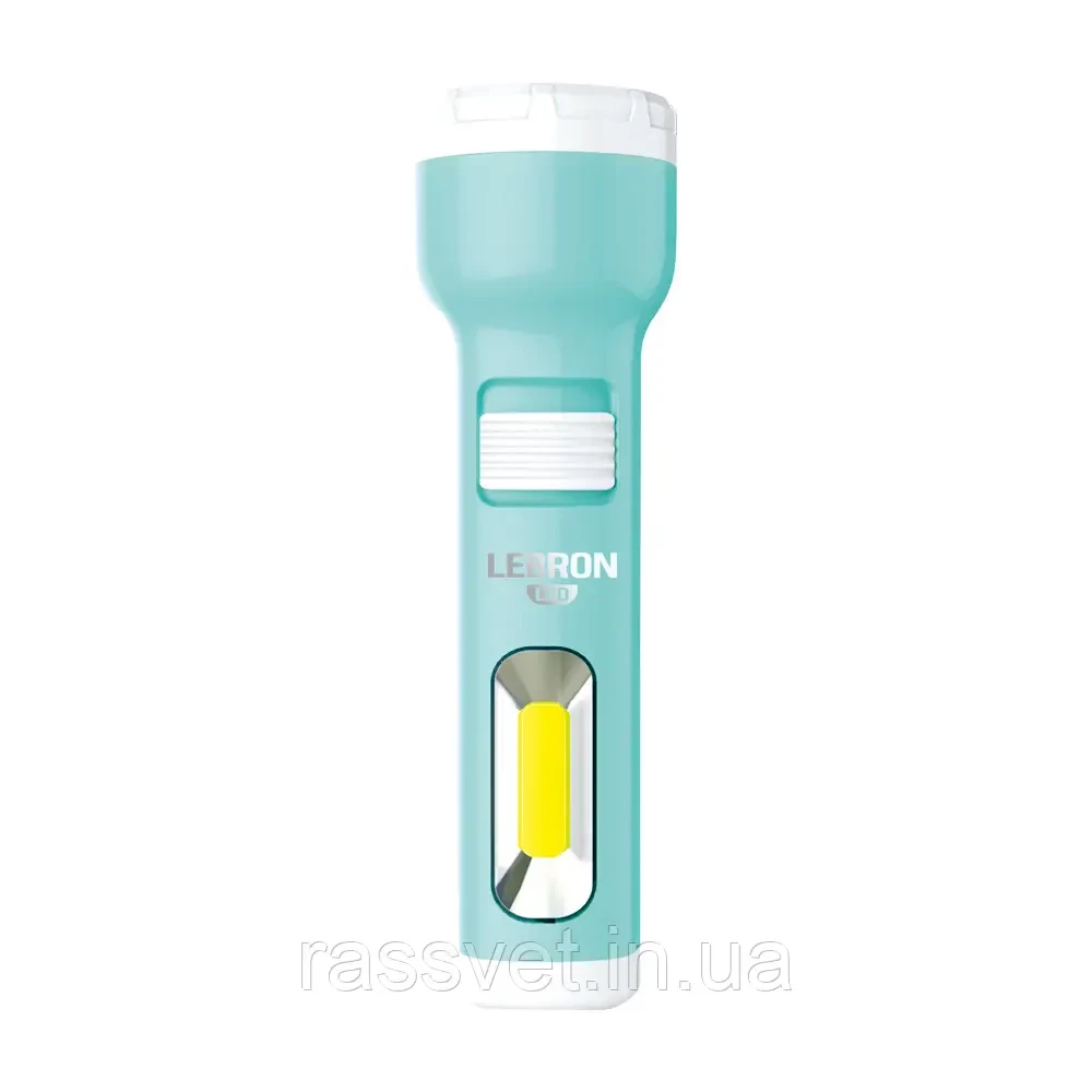 Ліхтарик Led  ручний акумуляторний Lebron L-HL-31 ABS зелений USB 1200mAh