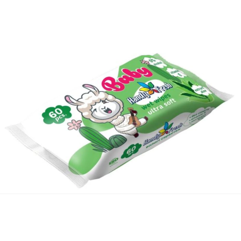 Волога серветка “Handy Fresh“ 60 л. Дитяча алоє ящ.20шт.