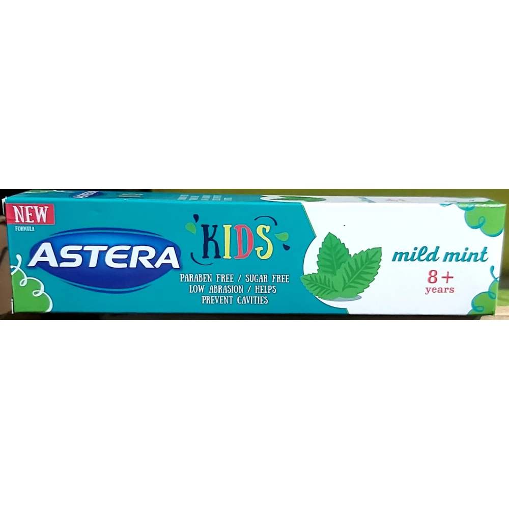 Дитяча зубна паста Astera  KIDS зі смаком м“яти 50мл.
