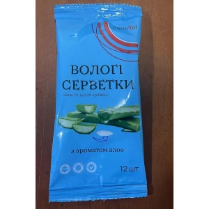 Изображение товара -  Волога серветка “Саме те“12л.  Алоє. ящ.170шт.