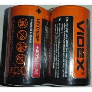 Изображение товара -  Батарейка Videx оранж R-20, пач-24 шт.