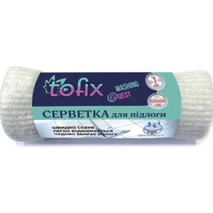 Изображение товара -  Ганчірка для підлоги . ТМ “Tofix“ 50*60 см, якіс.-40 шт.