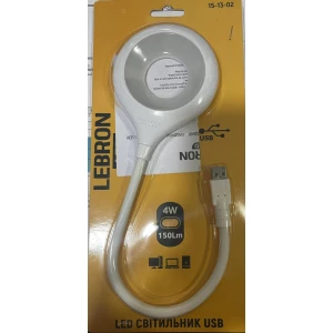 Изображение товара -  Світильник Led USB Lebron L-TL-02* 4w 4100K 15-13-02