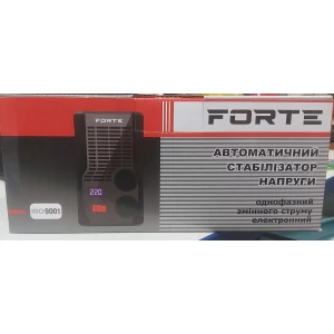 Изображение товара -  Стабілізатор напруги Forte DR600, релейного типу, потужність 500ВА, 1.8кг.