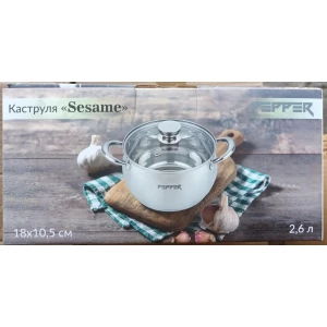 Изображение товара -  Каструля SESAME PEPPER, 18*10.5. 2,6л., PR-1202-18