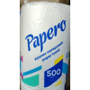 Изображение товара -  Рушник целюлозний “Papero“ Джамбо 2ш. 500арк. 1рул. RL074