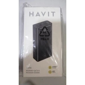 Изображение товара -  Повербанк HAVITHV-PB91 Black QC+PD 400000mah