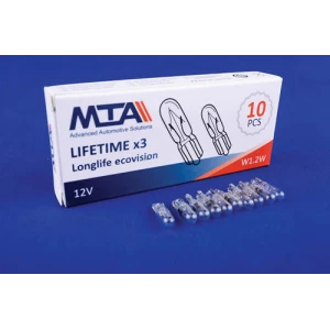 Изображение товара -  12V W1.2W 2 contact/безцокольна картон (10 шт.)  (MTA) (паков — 10 шт.) 28513 /82130 MC1