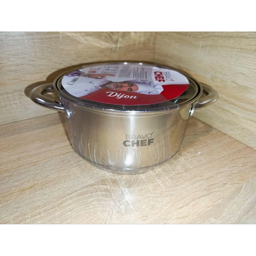 Кастрюля BRAVO CHEF 18 см. 2,6л. p бакелітовими ручками