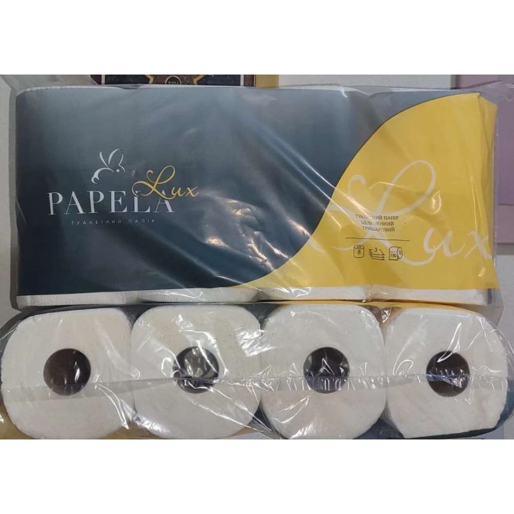 Т/П “Papela LUX“ 3 шари, 8шт Super PACK