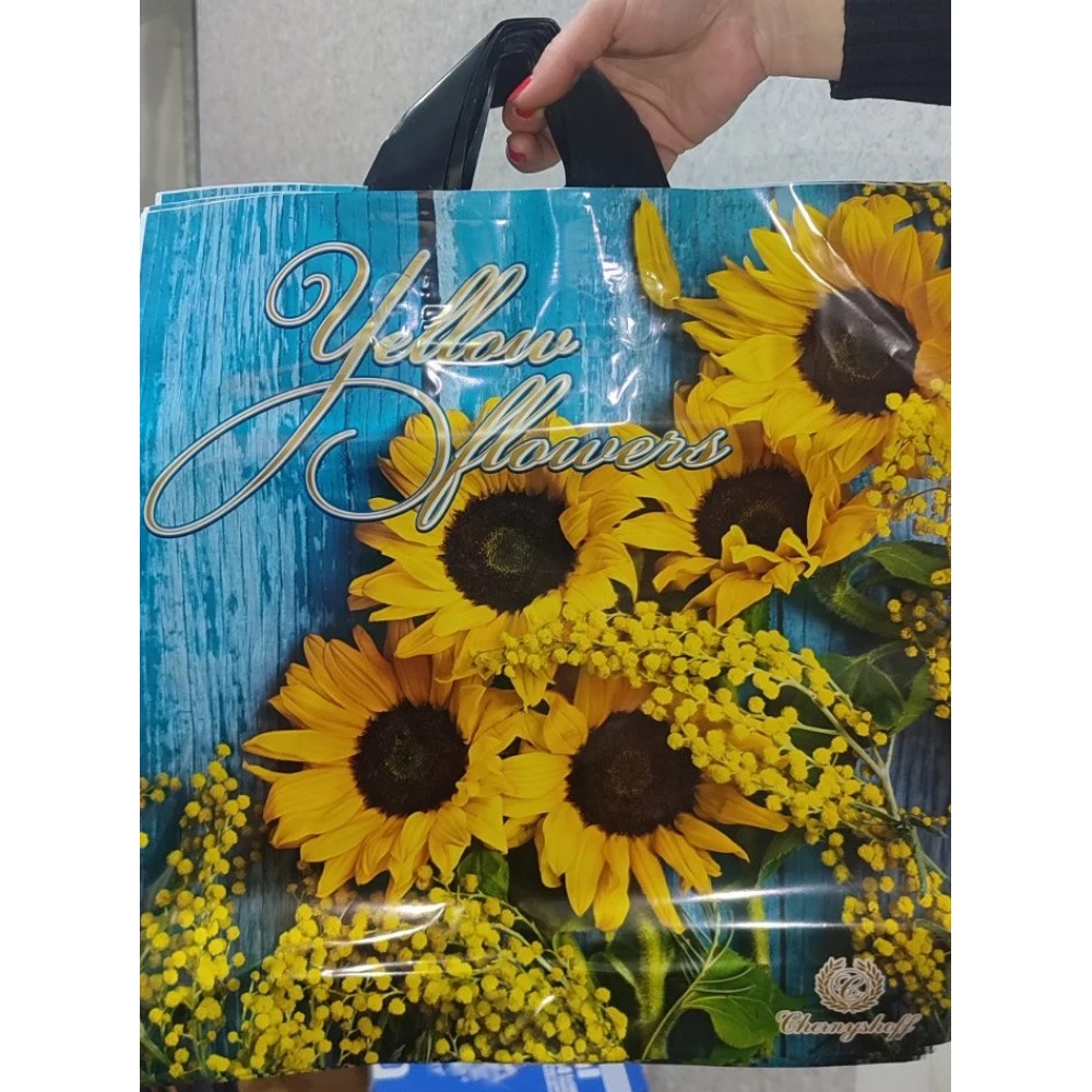 Накладна руч. Пак. 40*42, 85мкм, Квіткові довші,  “Pl.Pack“ уп.-25шт.