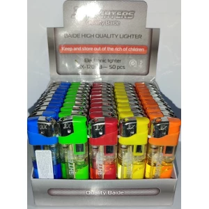 Изображение товара -  Запальничка п“єзо Ліхтарик 3Х-120RB LED, пач-50шт.
