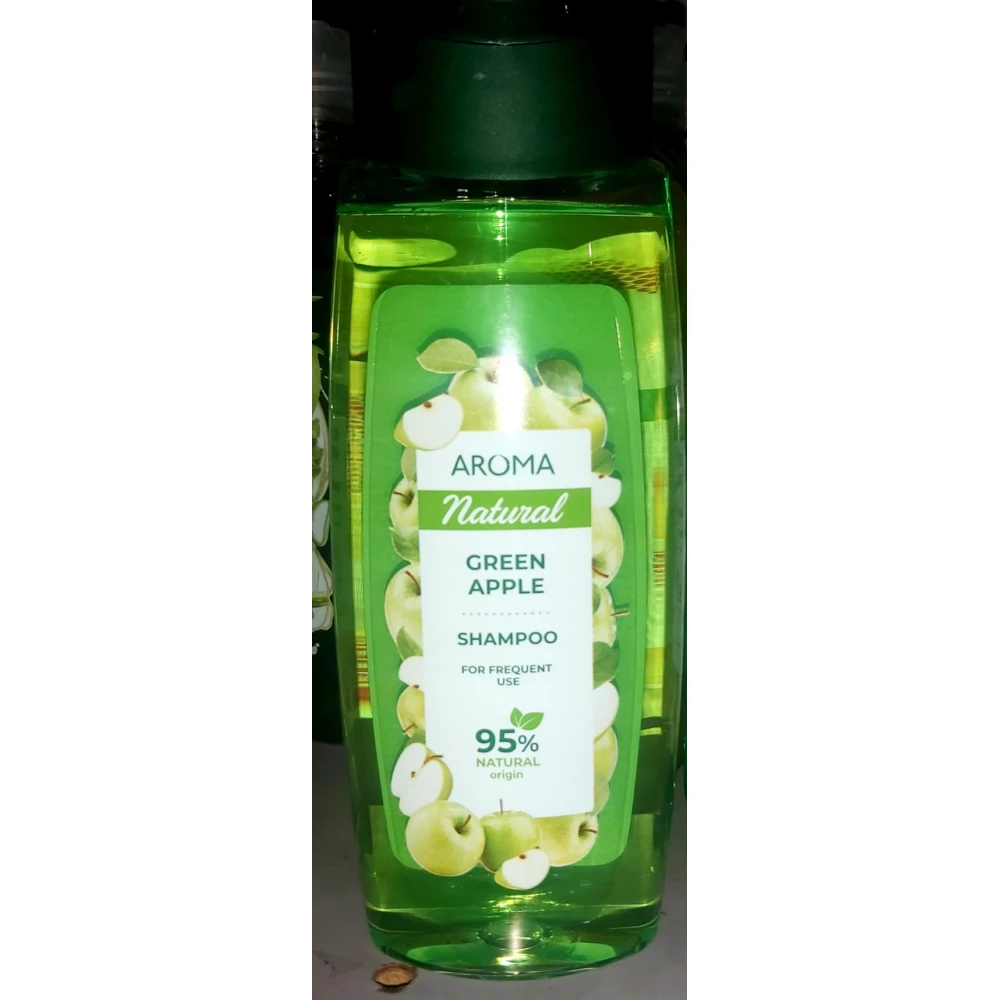 Шампунь Aroma Natural Зелене Яблуко для частого застосування (400мл.)