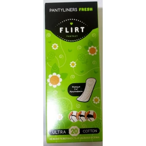 Изображение товара -  FantasyFLIRT щоденні гіг.прокл. Slim Fresh - Cotton БЕЗ індивід. упак., 150мм уп=20шт.