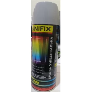 Изображение товара -  Емаль універсальна акрилова RAL 7046 Сірий гл.400мл.UNIFIX