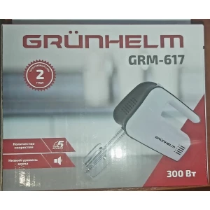 Изображение товара -  Міксер єлектро GMR617 300Вт., 2 вінця, 2 гачки. Grunhelm