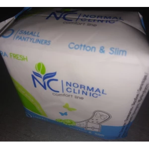 Изображение товара -  NormalClinic  щоденні гіг. прокладки - ultra fresh Comfort - cotton&slim - в інд. пак, 150мм./уп.20