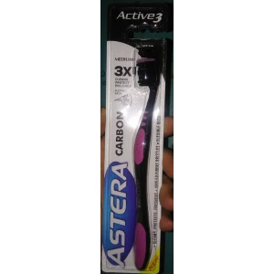 Изображение товара -  Зубна щітка Astera Active 3 Carbon Medium (середньої жорсткості)
